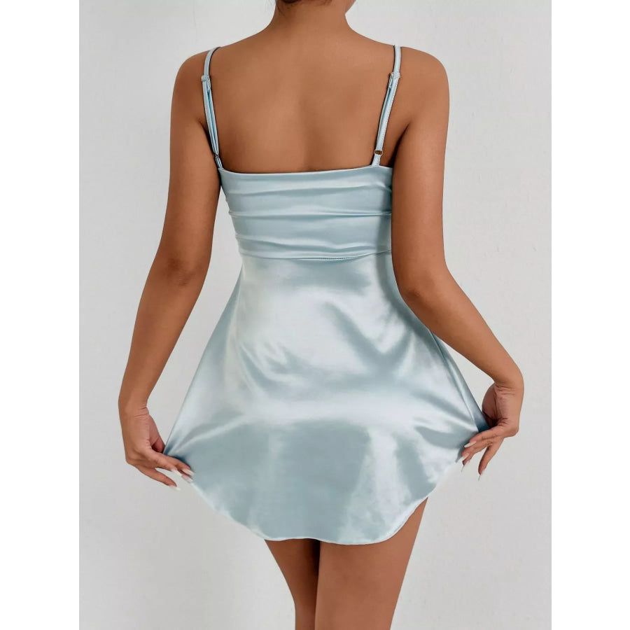 Twist Front Cutout Mini Dress Apparel and Accessories