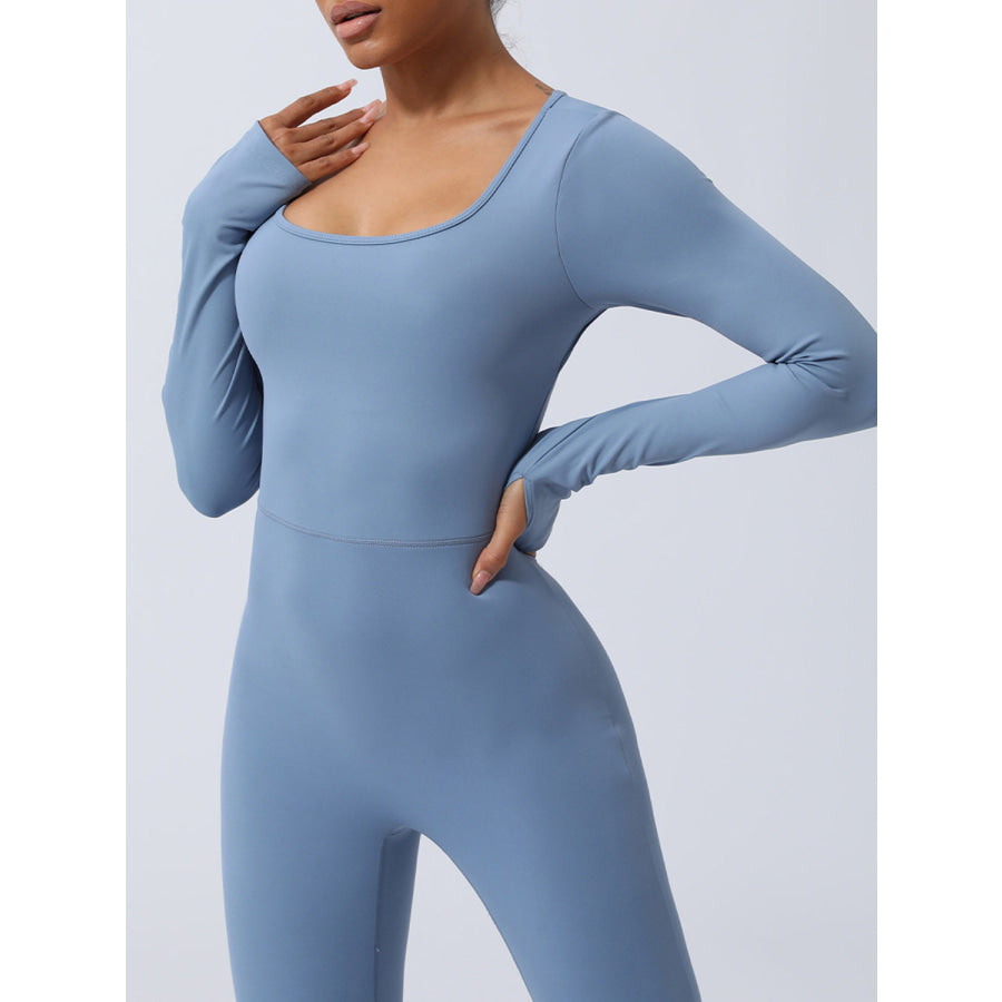 Twisted Backless Long Sleeve Jumpsuit Apparel and Accessories