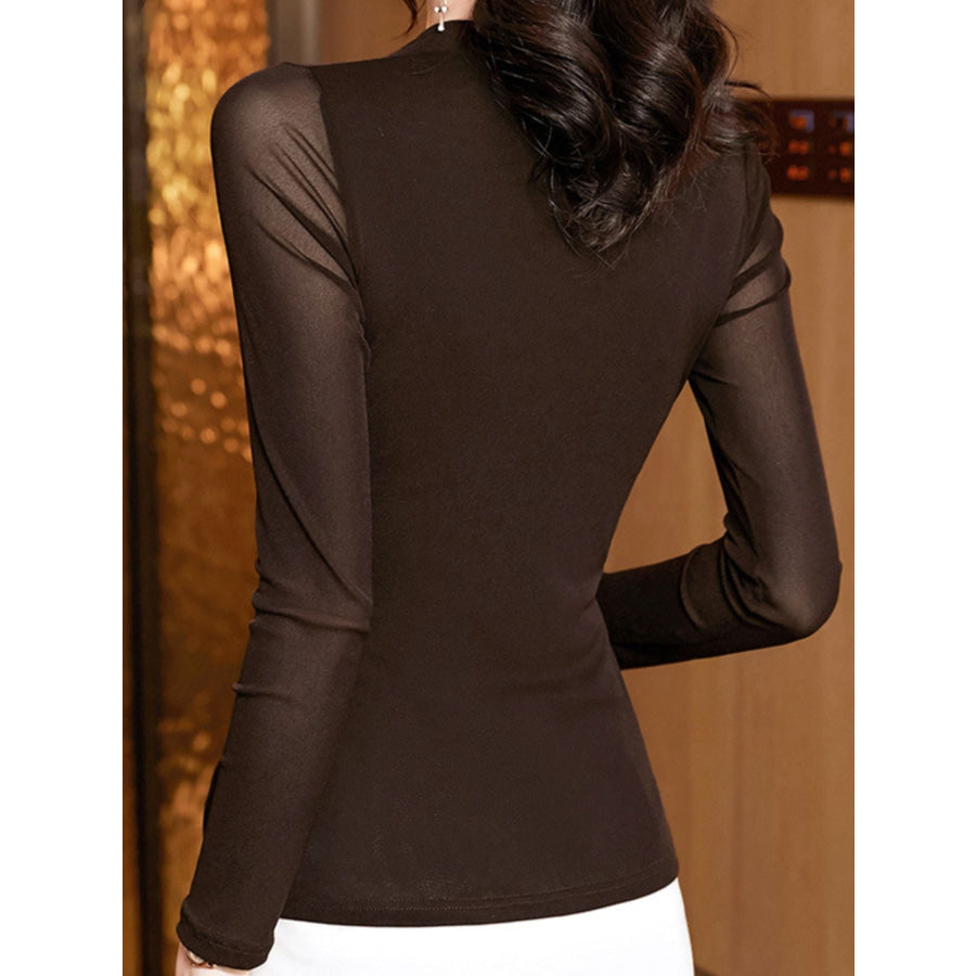 Twisted Front Long Sleeve Top Apparel and Accessories