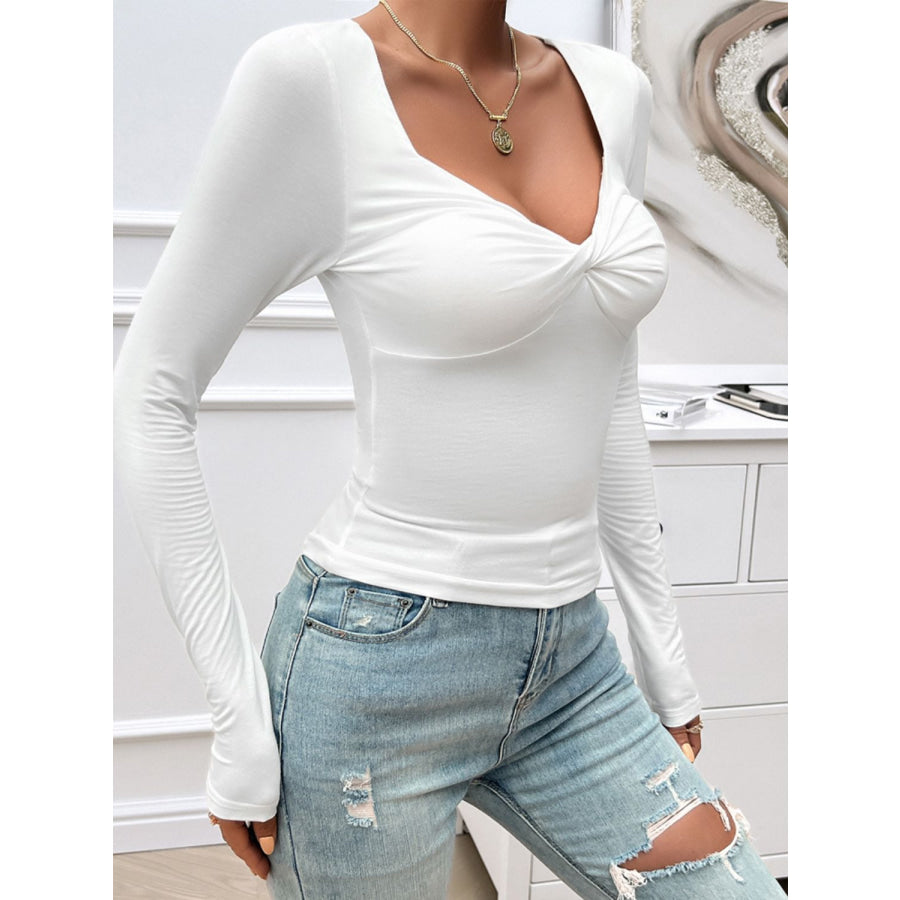 Twisted Long Sleeve T-Shirt Apparel and Accessories