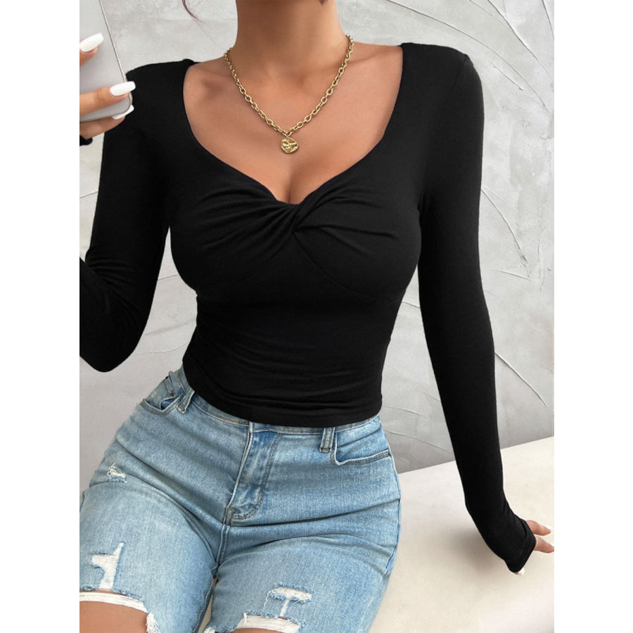 Twisted Long Sleeve T-Shirt Apparel and Accessories