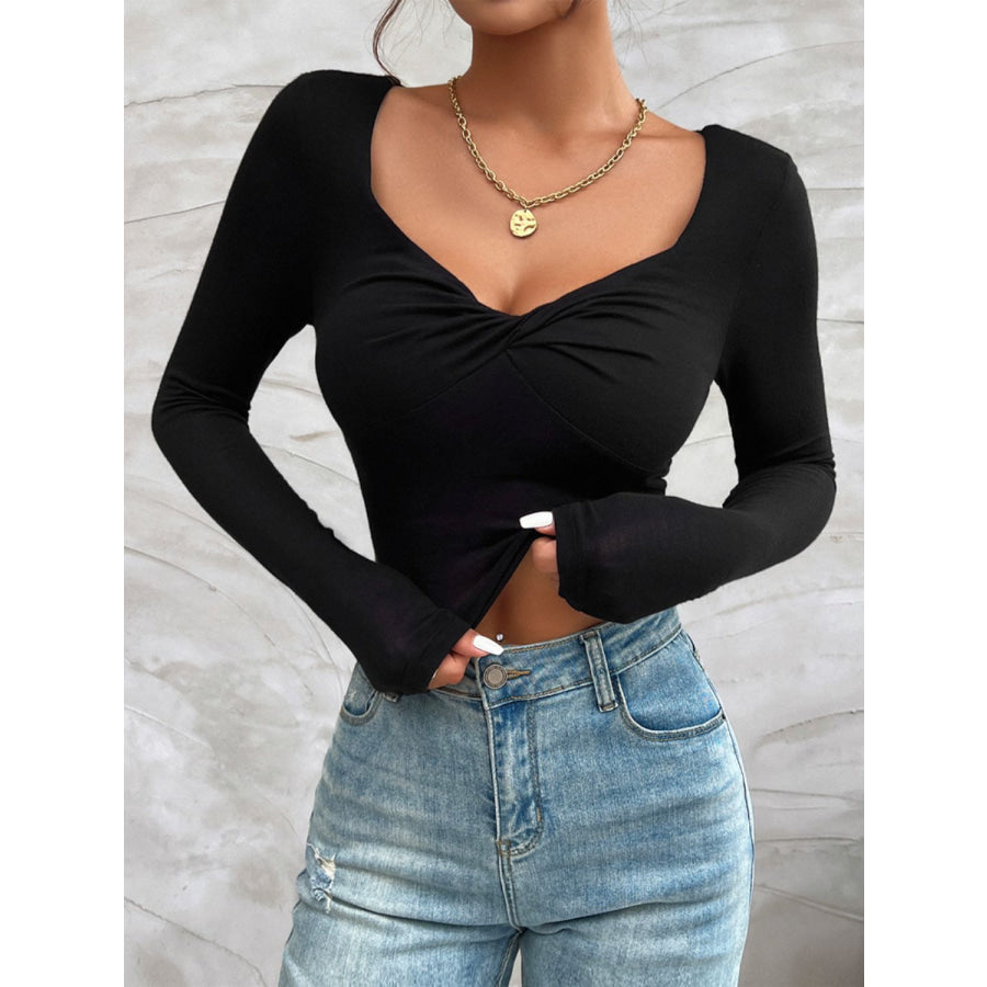 Twisted Long Sleeve T-Shirt Apparel and Accessories