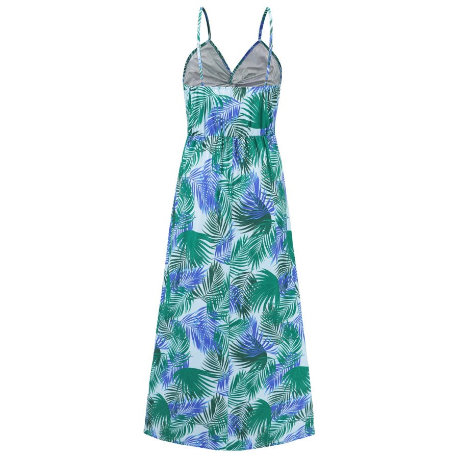 Twisted Printed V-Neck Cami Dress Apparel and Accessories