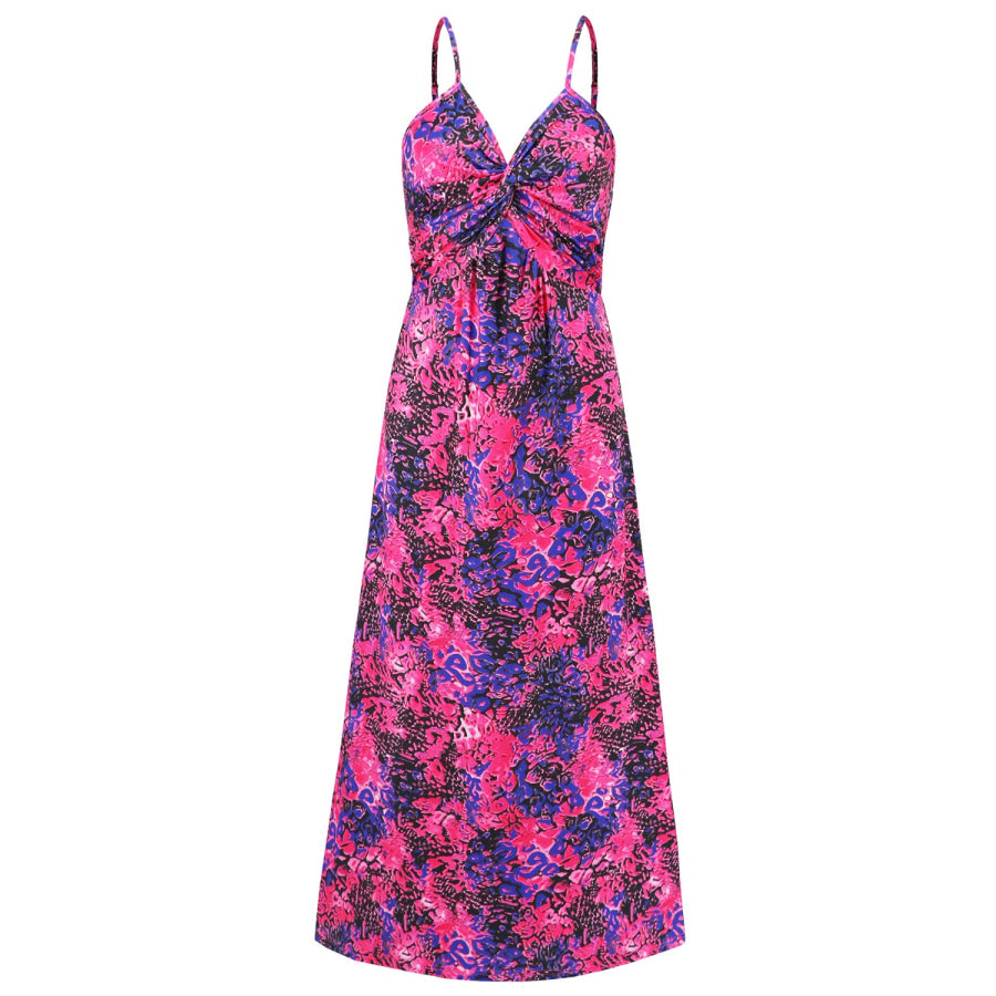 Twisted Printed V-Neck Cami Dress Apparel and Accessories