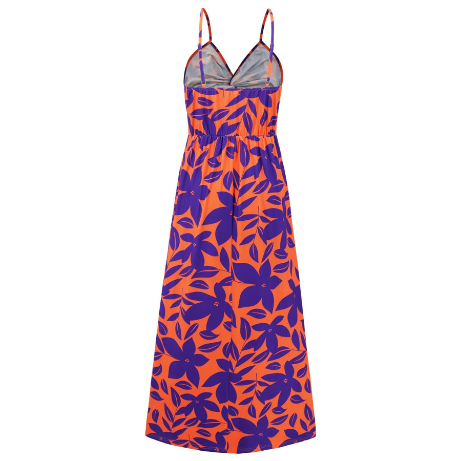 Twisted Printed V-Neck Cami Dress Apparel and Accessories