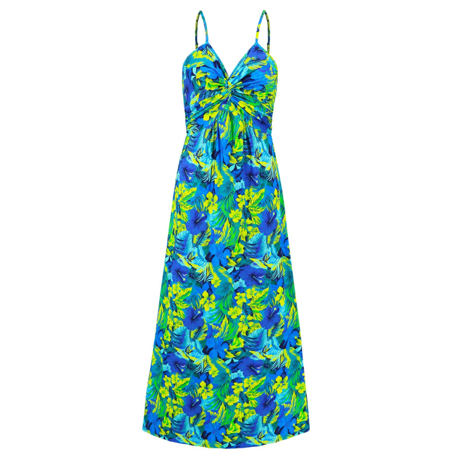 Twisted Printed V-Neck Cami Dress Apparel and Accessories