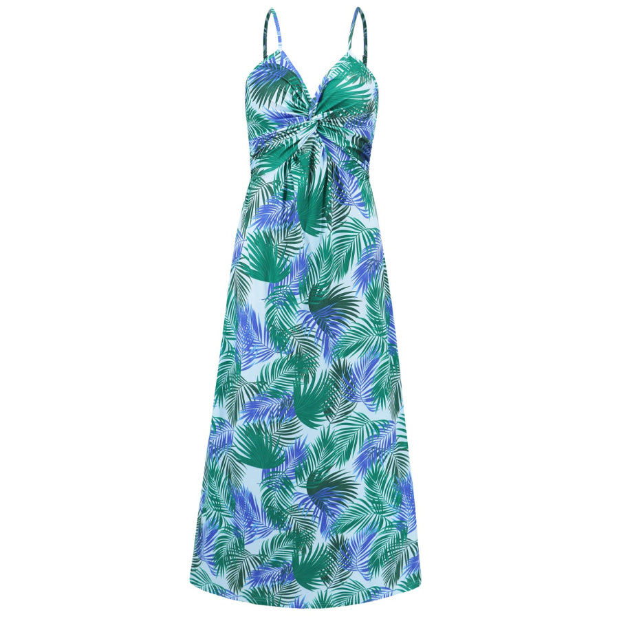 Twisted Printed V-Neck Cami Dress Apparel and Accessories