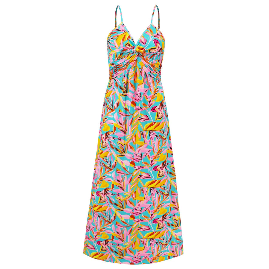 Twisted Printed V-Neck Cami Dress Apparel and Accessories