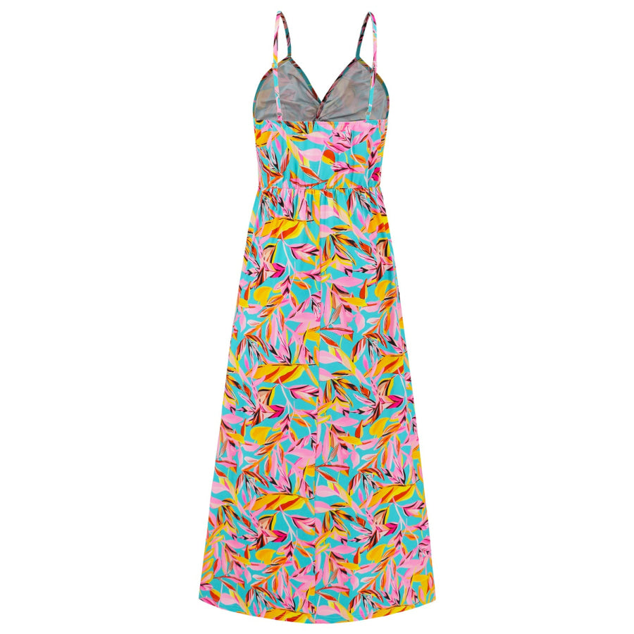 Twisted Printed V-Neck Cami Dress Apparel and Accessories