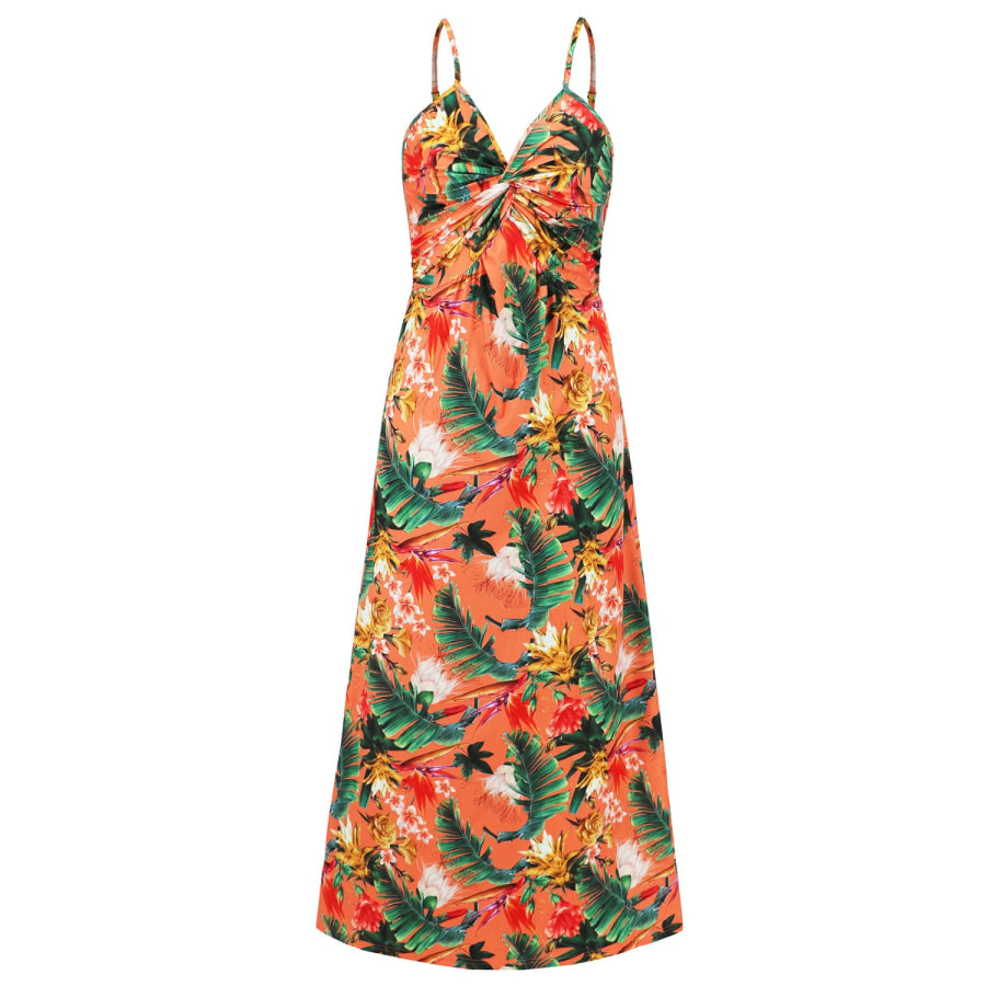 Twisted Printed V-Neck Cami Dress Apparel and Accessories