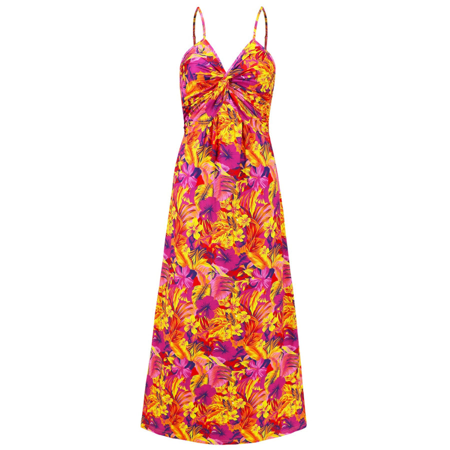 Twisted Printed V-Neck Cami Dress Apparel and Accessories