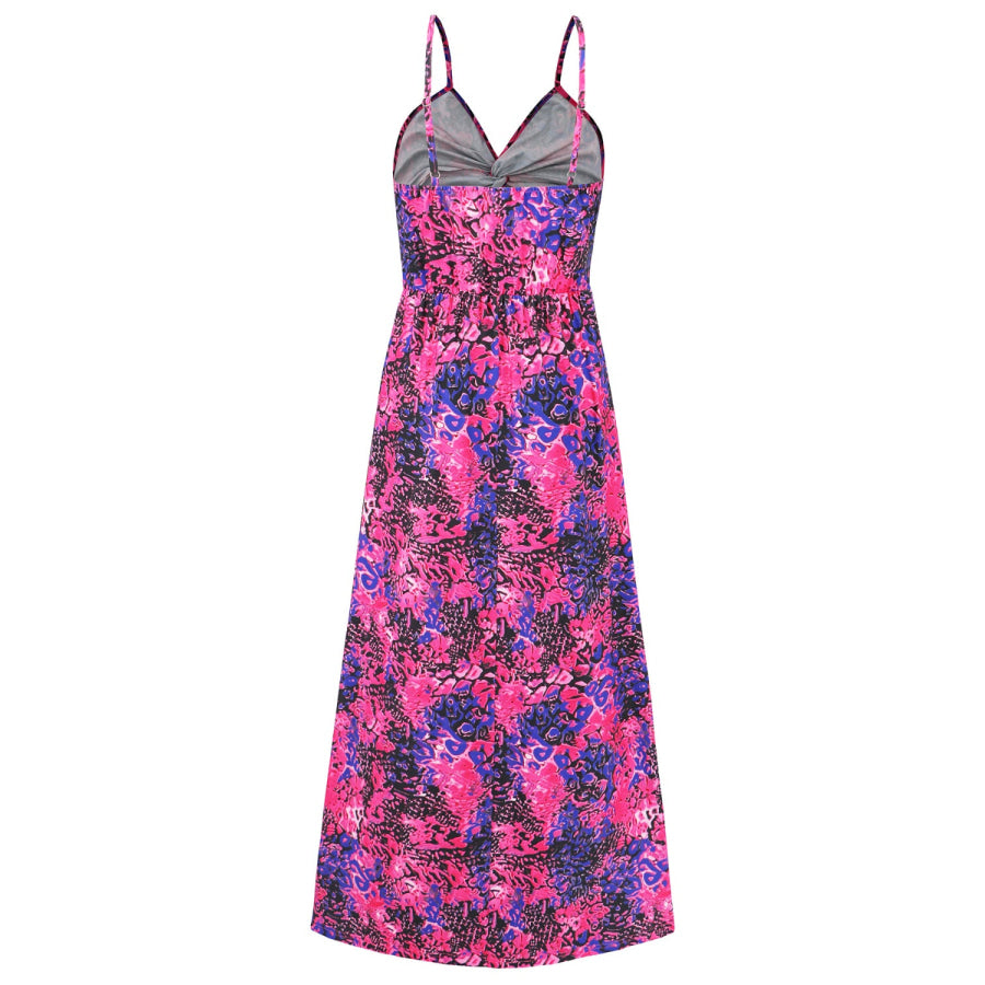 Twisted Printed V-Neck Cami Dress Apparel and Accessories