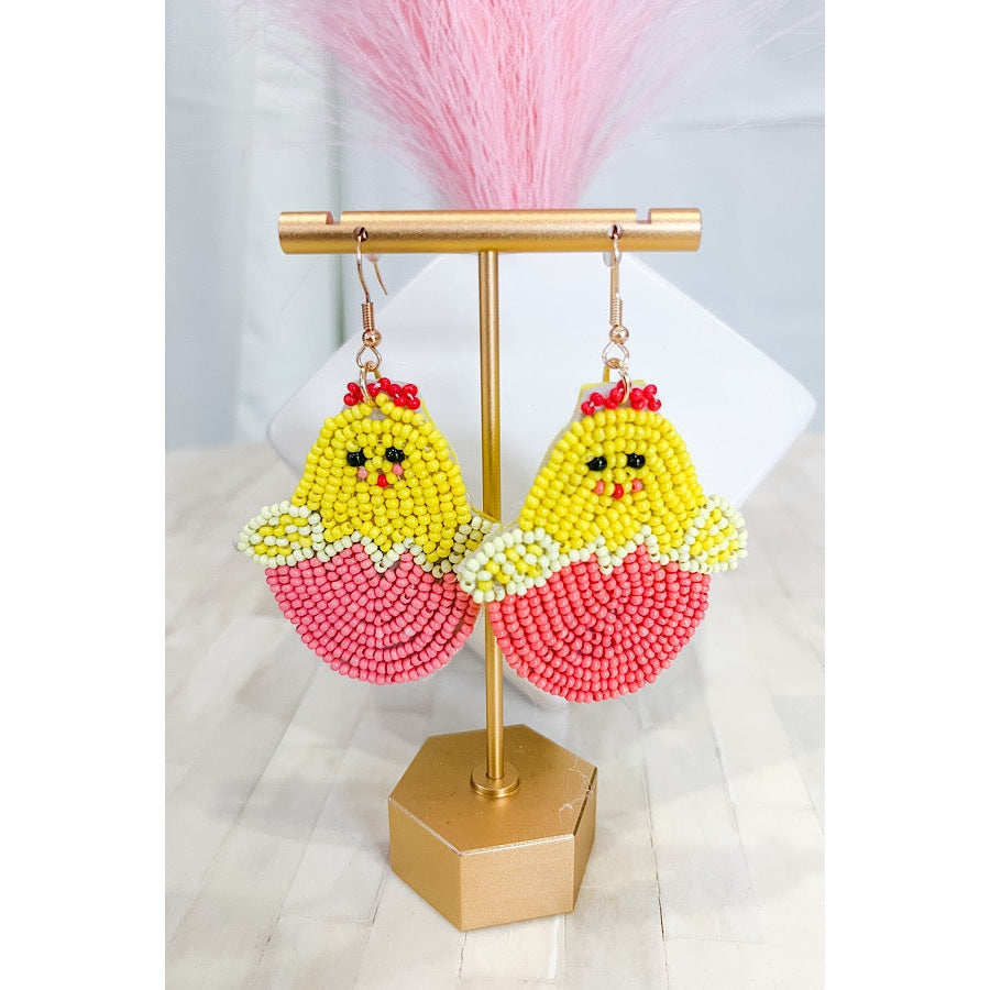 Two Hot Chicks Beaded Earrings WS 630 Jewelry