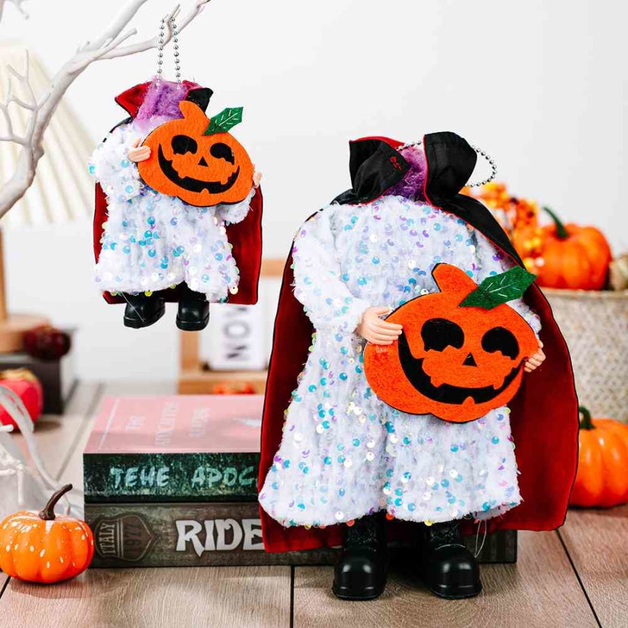 Two-Piece Sequin Halloween Hanging Widgets White / One Size