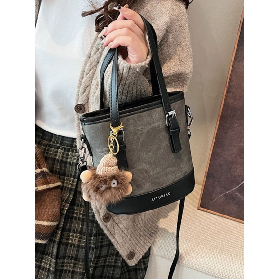 Two-Tone Bucket Crossbody Bag Style C / ONESIZE Apparel and Accessories