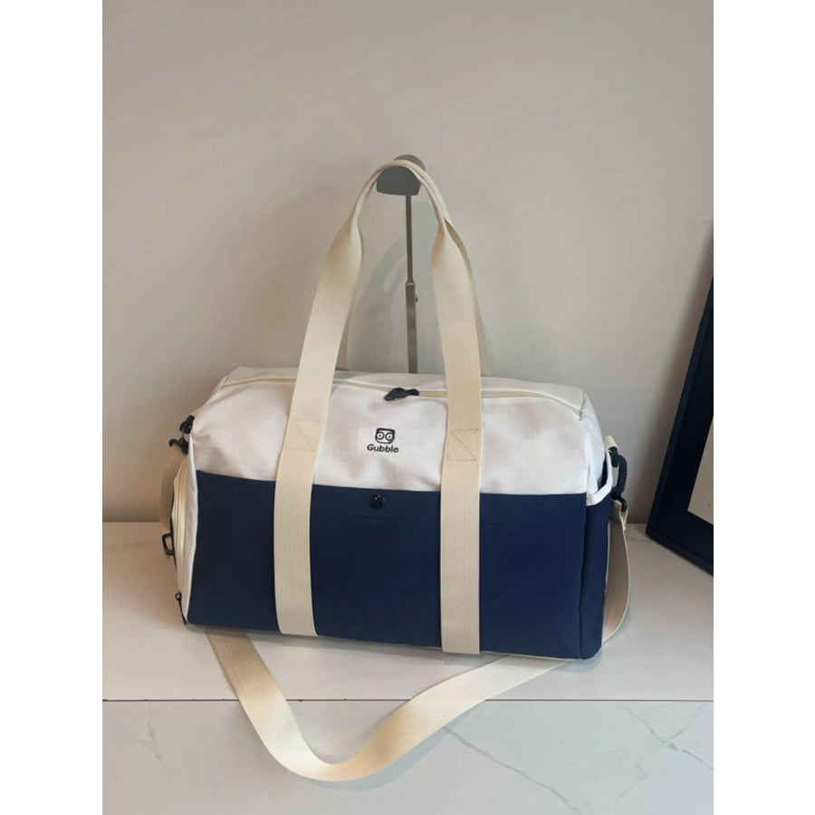 Two-Tone Duffle Bag Blue / onesize Apparel and Accessories