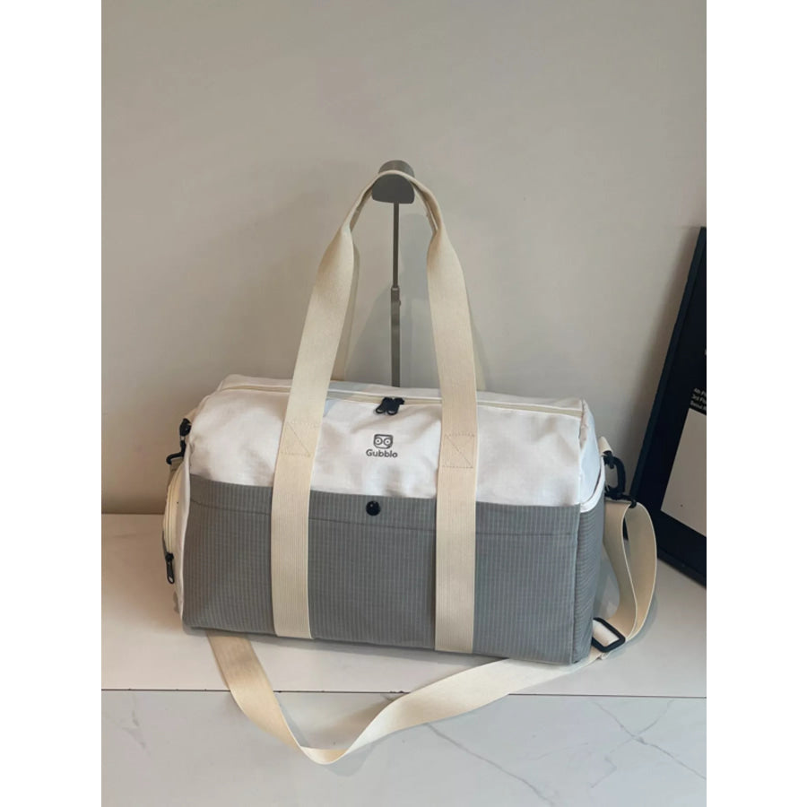 Two-Tone Duffle Bag Grey / onesize Apparel and Accessories