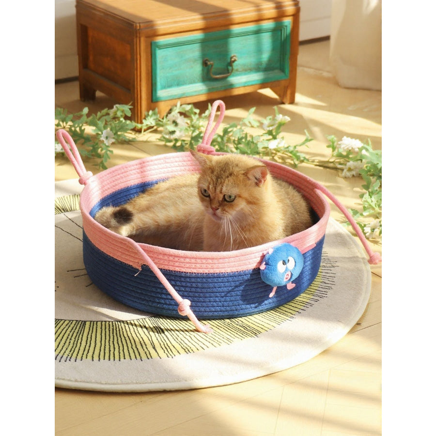Two-Tone Woven Pet Nest Nest / S Apparel and Accessories