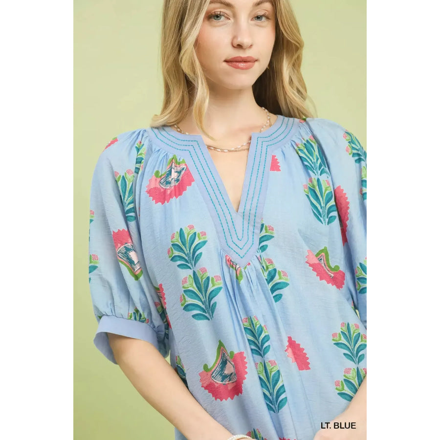 Umgee Abstract Print Mini Dress Apparel and Accessories
