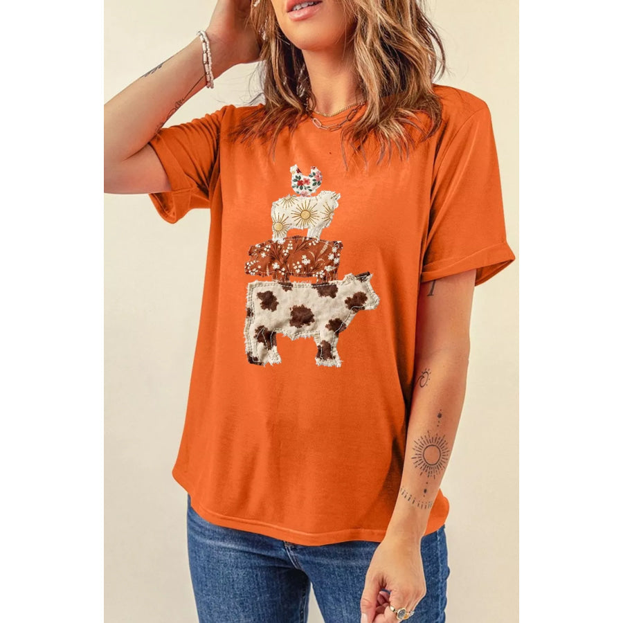 Unique Animal Design Short Sleeve T Shirt Apparel and Accessories