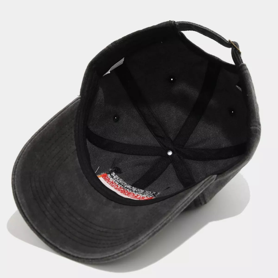USA Flag Embroidered Baseball Cap Black / One Size Apparel and Accessories