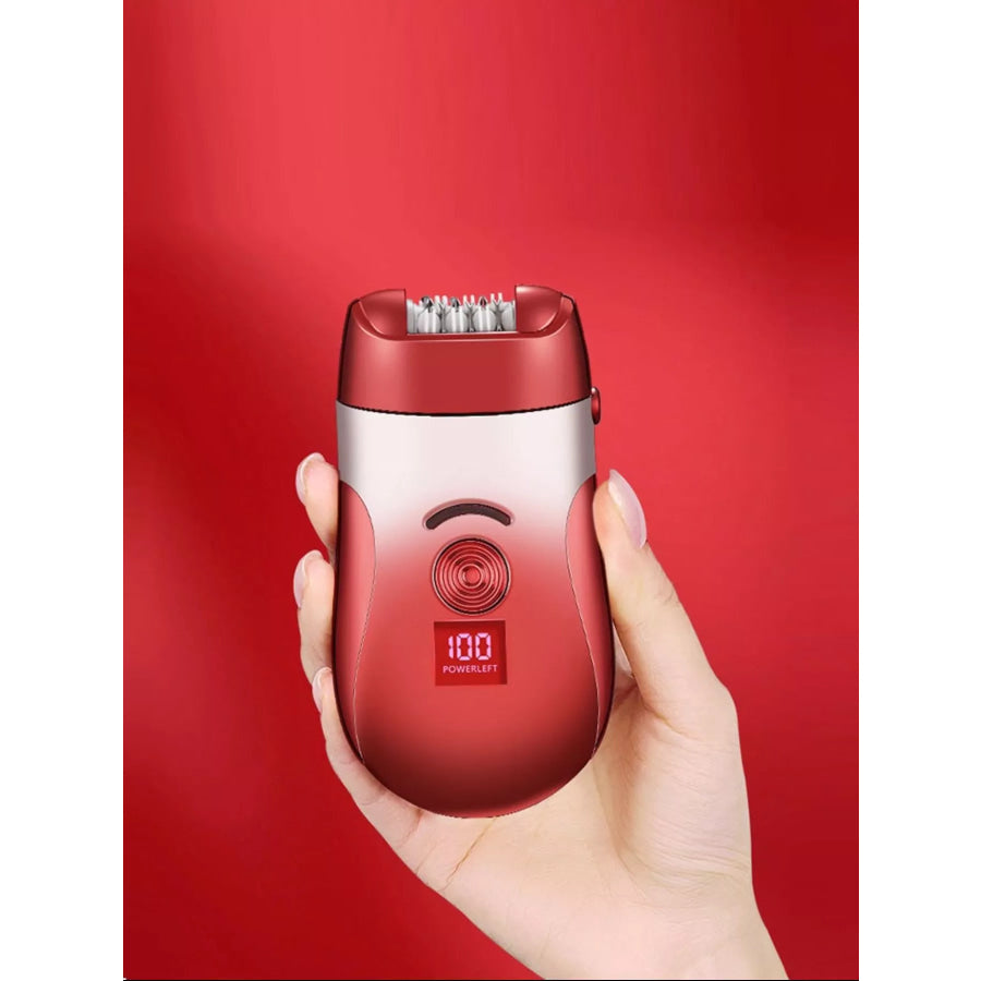 USB Rechargeable Portable Painless Hair Removal Red / ONESIZE Apparel and Accessories