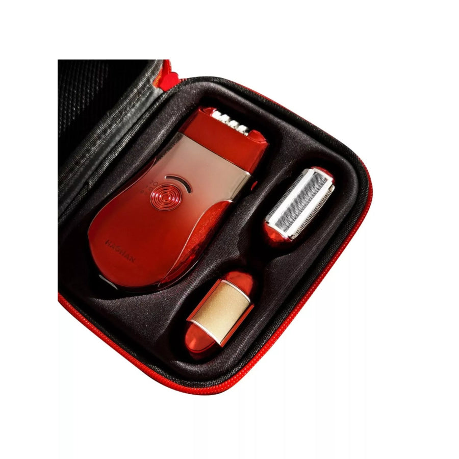 USB Rechargeable Portable Painless Hair Removal Red / ONESIZE Apparel and Accessories