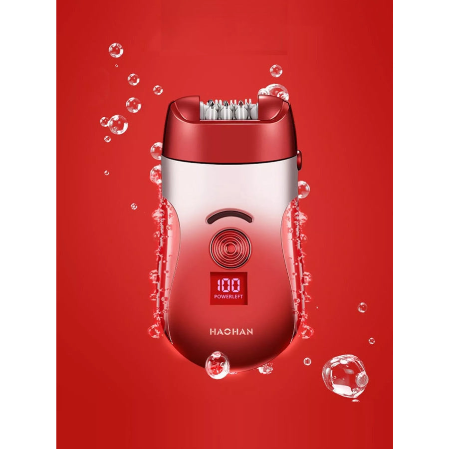 USB Rechargeable Portable Painless Hair Removal Red / ONESIZE Apparel and Accessories
