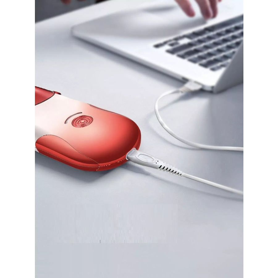 USB Rechargeable Portable Painless Hair Removal Red / ONESIZE Apparel and Accessories