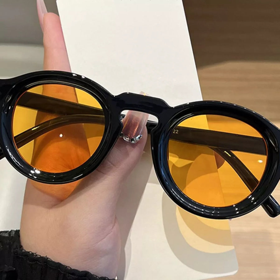 UV Protection Round Frame Sunglasses Apparel and Accessories