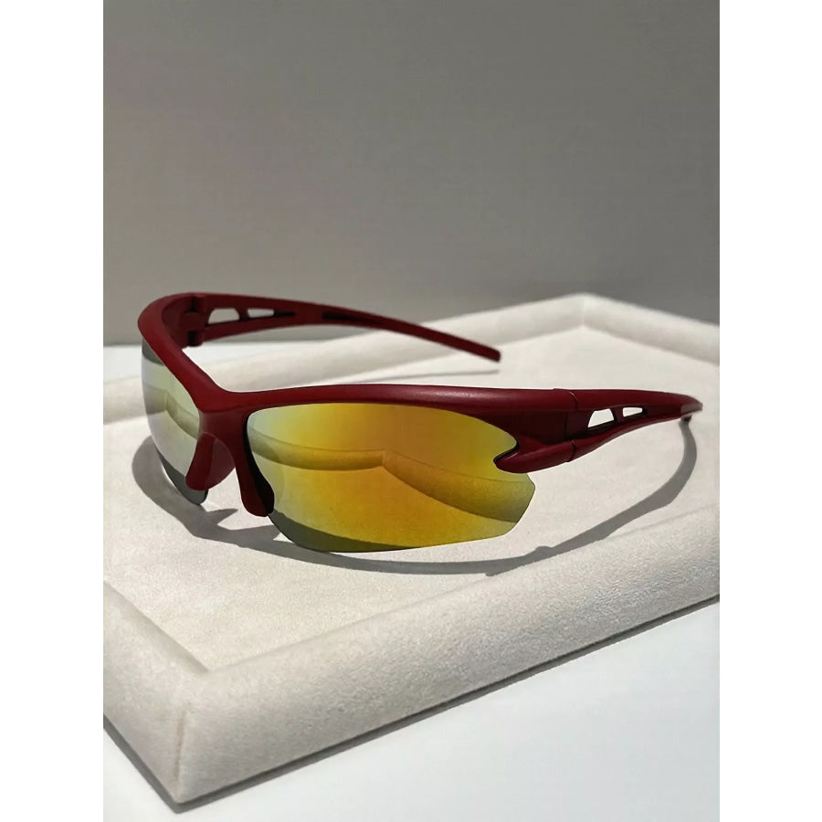 UV Protective Tinted Sunglasses Rust / One Size Apparel and Accessories