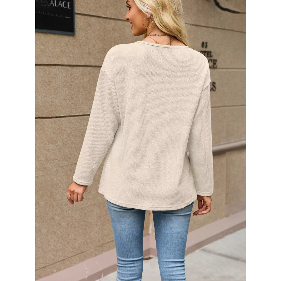 V-Neck Button-Down Cardigan Apparel and Accessories