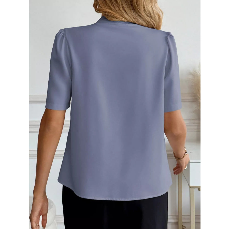V-Neck Button-Down Shirt Apparel and Accessories