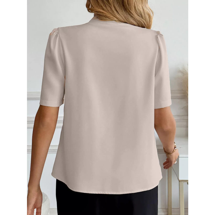 V-Neck Button-Down Shirt Apparel and Accessories