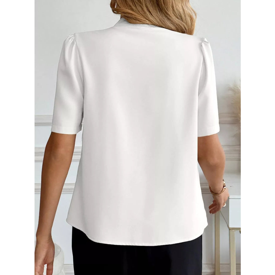 V-Neck Button-Down Shirt Apparel and Accessories