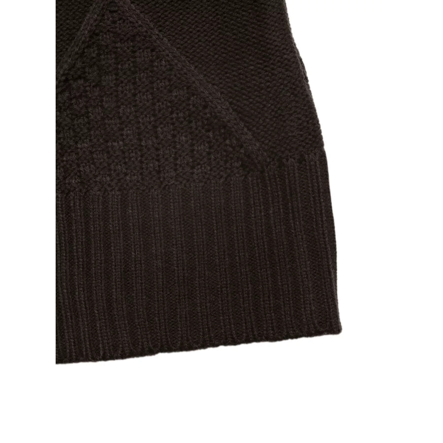 V-Neck Cable Knit Button-Down Cardigan Apparel and Accessories
