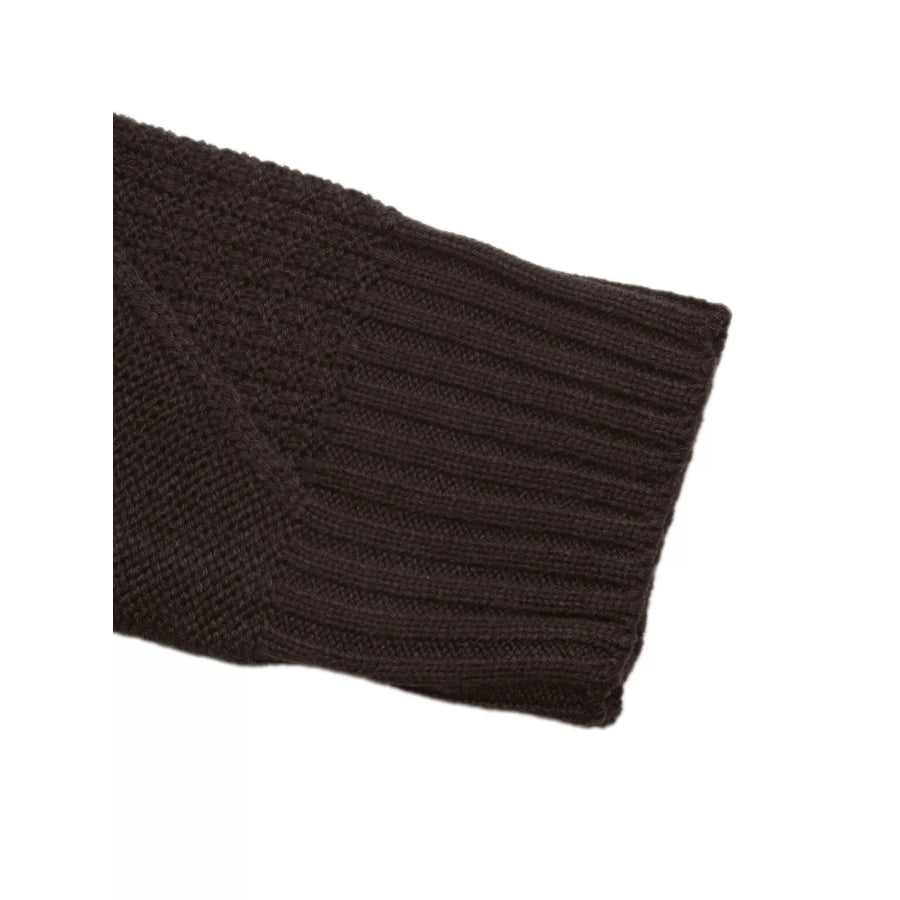 V-Neck Cable Knit Button-Down Cardigan Apparel and Accessories