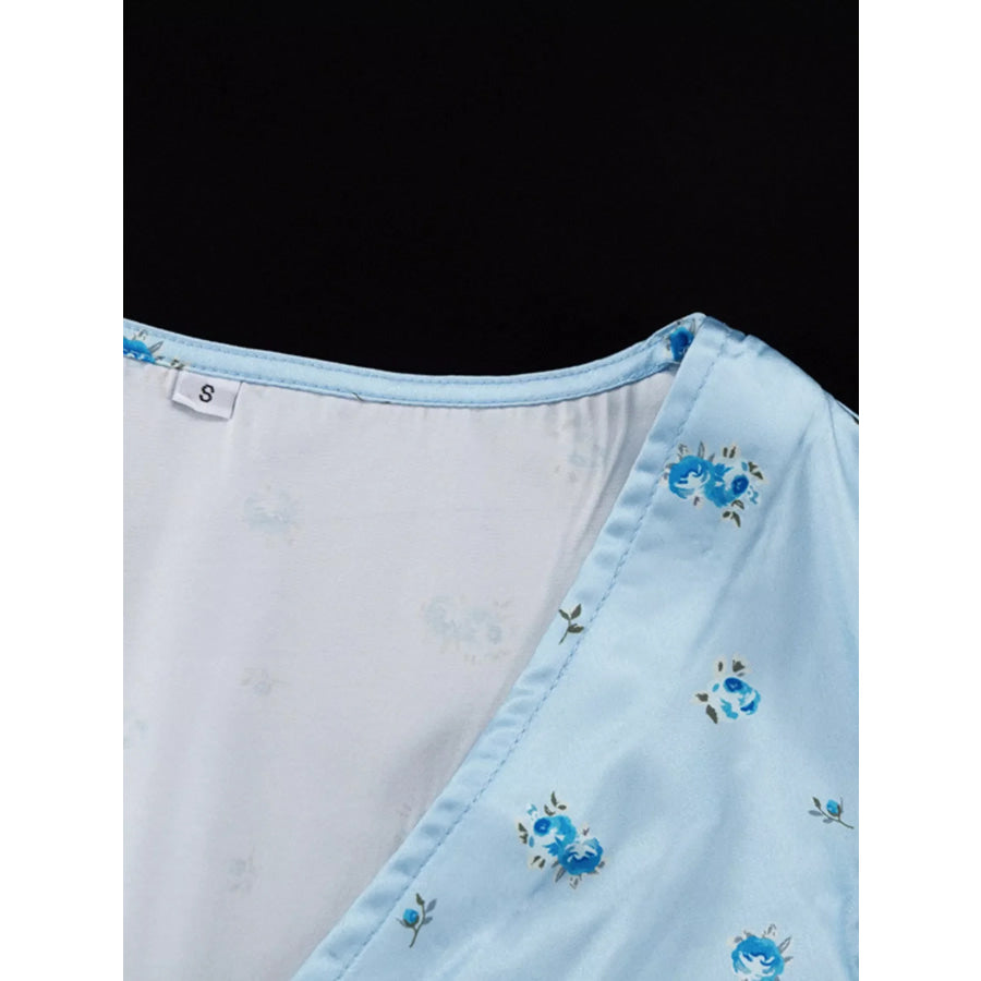 V-Neck Cap Sleeve Maxi Dress Apparel and Accessories