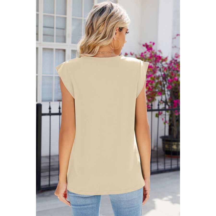 V - Neck Cap Sleeve Tank Apparel and Accessories