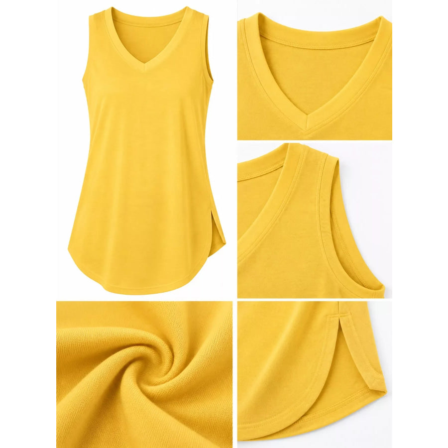 V-Neck Casual Loose Fit Tank Top Apparel and Accessories