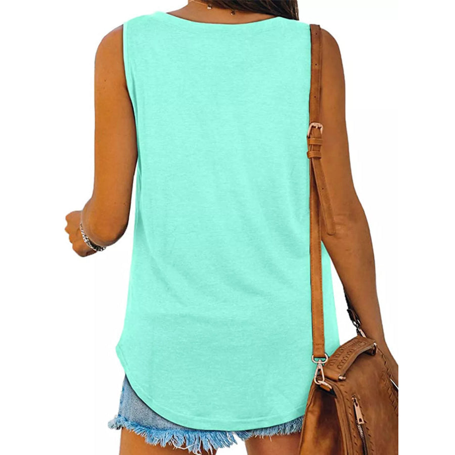 V-Neck Casual Loose Fit Tank Top Apparel and Accessories