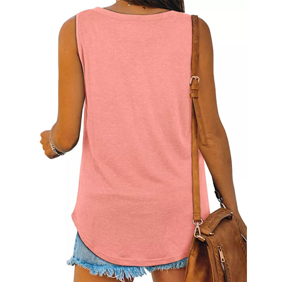 V-Neck Casual Loose Fit Tank Top Apparel and Accessories