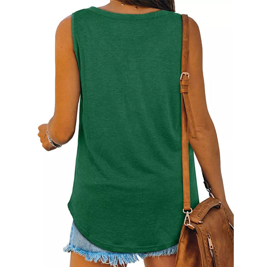 V-Neck Casual Loose Fit Tank Top Apparel and Accessories