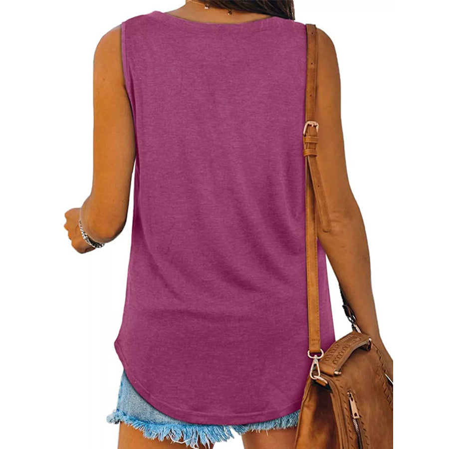 V-Neck Casual Loose Fit Tank Top Apparel and Accessories