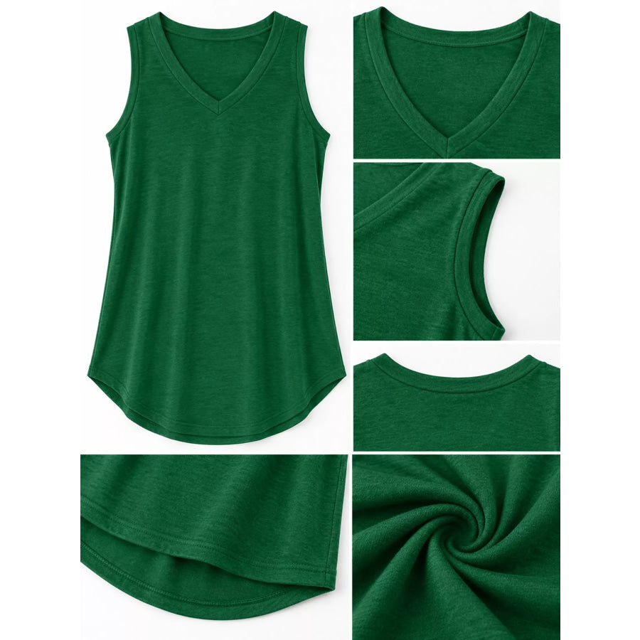 V-Neck Casual Loose Fit Tank Top Apparel and Accessories