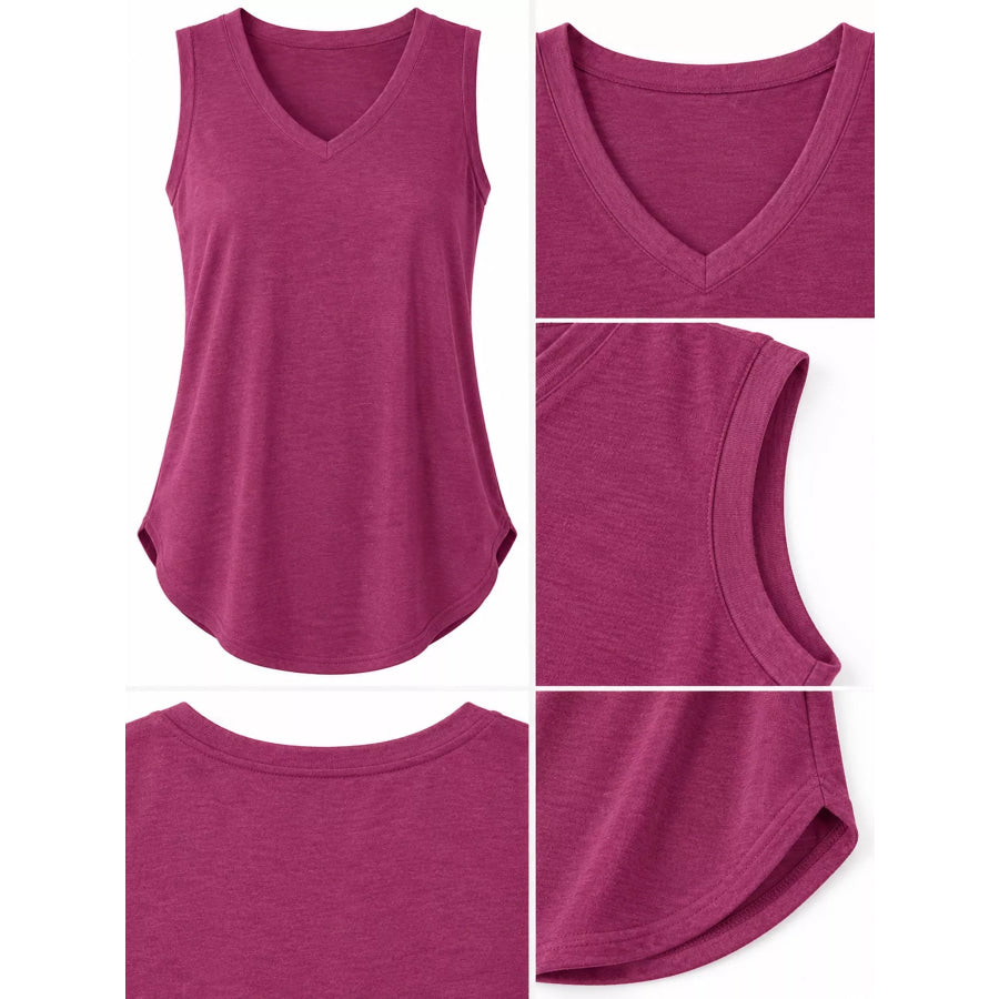 V-Neck Casual Loose Fit Tank Top Apparel and Accessories