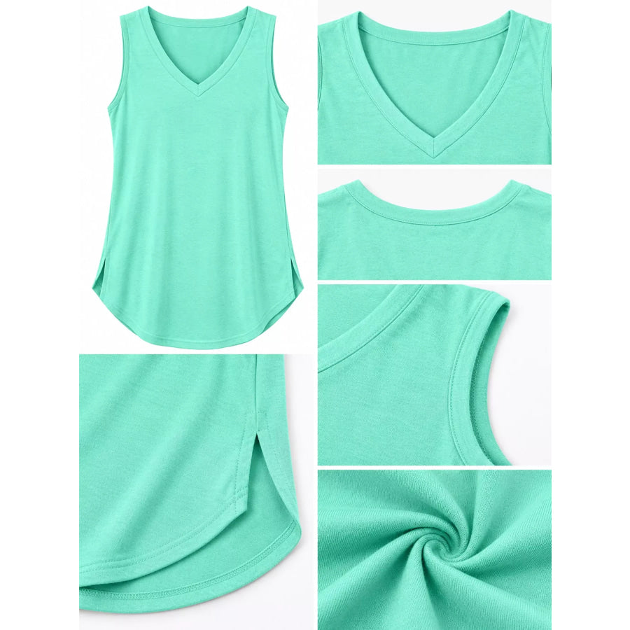 V-Neck Casual Loose Fit Tank Top Apparel and Accessories