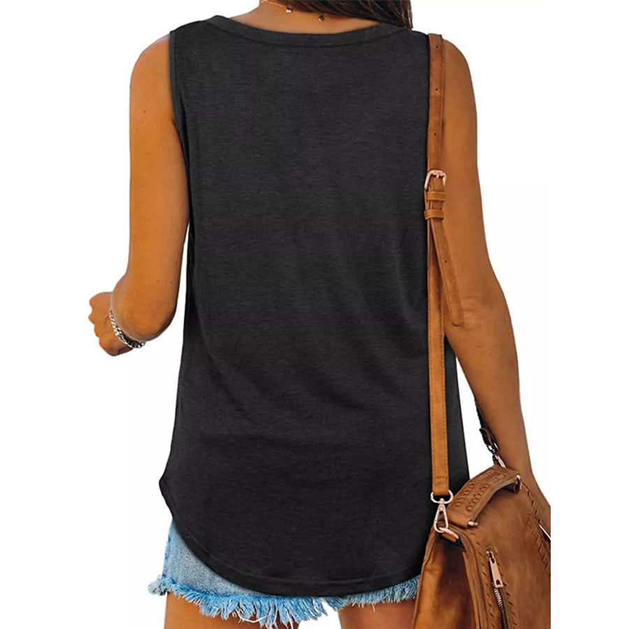V-Neck Casual Loose Fit Tank Top Apparel and Accessories