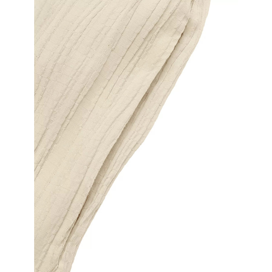 V-Neck Drawstring Waist Wide Leg Jumpsuit Apparel and Accessories
