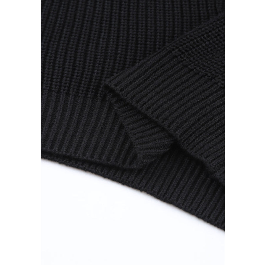 V-Neck Drop Shoulder Sweater Apparel and Accessories